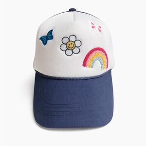 David and Young New With Tags Women’s Cute Navy Rainbow Trucker’s Hat Adjustable